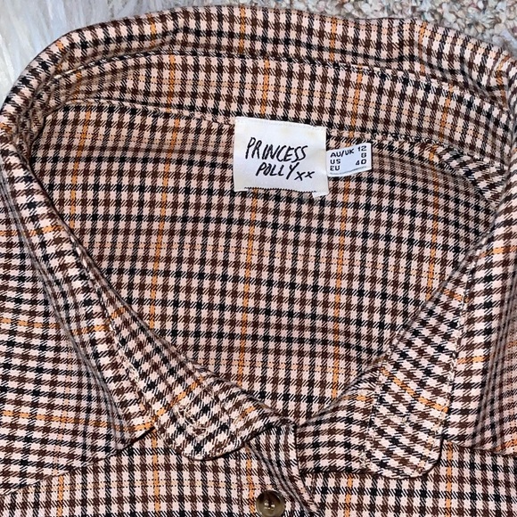 Princess polly plaid top - Picture 3 of 4